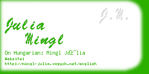 julia mingl business card